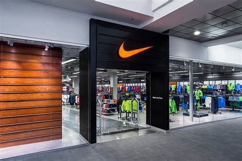 nike store in outlet mall.